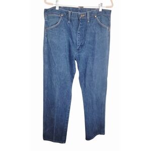 Wrangler Men's Classic Fit Blue Jeans Straight Leg‎ Denim Pants Size 38x30